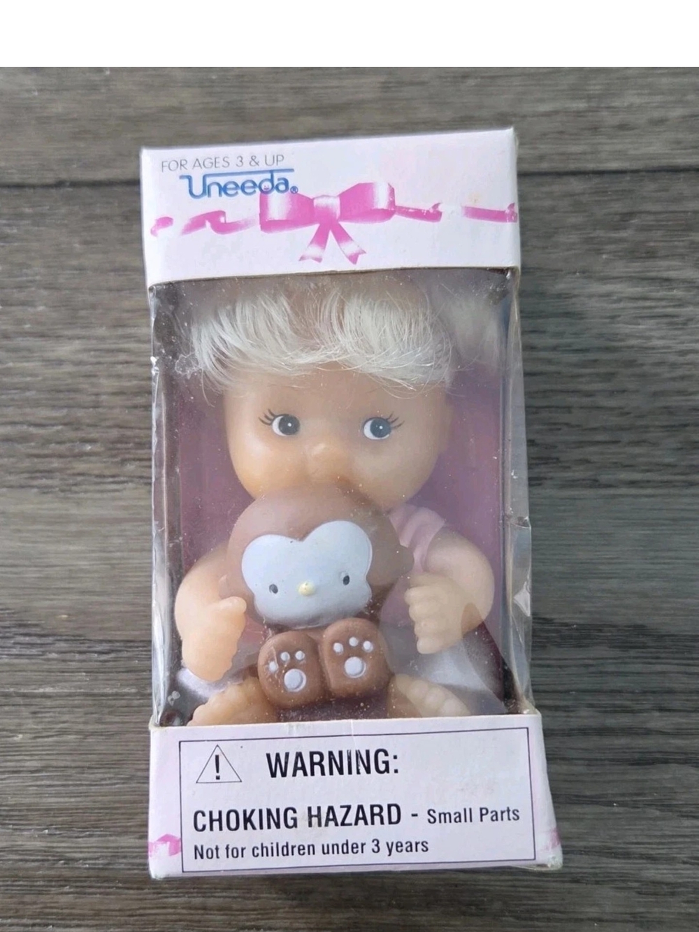 Vintage Uneeda The Two Of Us Soft Vinyl Doll & Monkey Animal 1994 NEW OLD STOCK